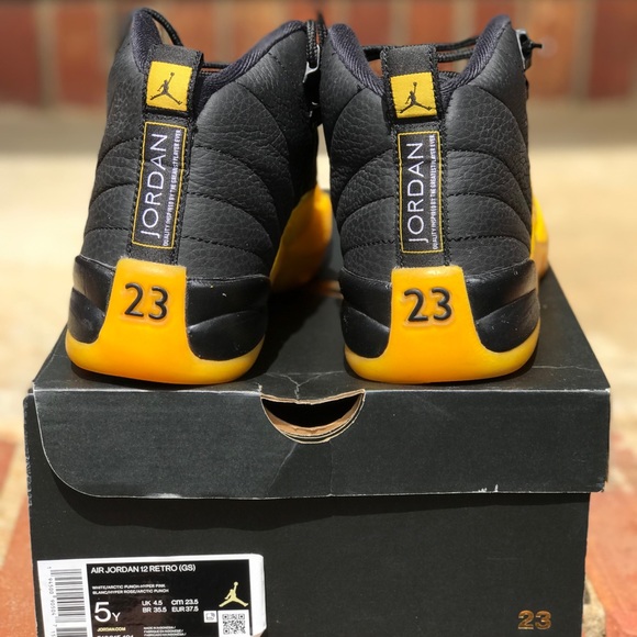 Air Jordan Retro 12 University Gold GS Size 6Y / 7.5 W - Picture 4 of 8